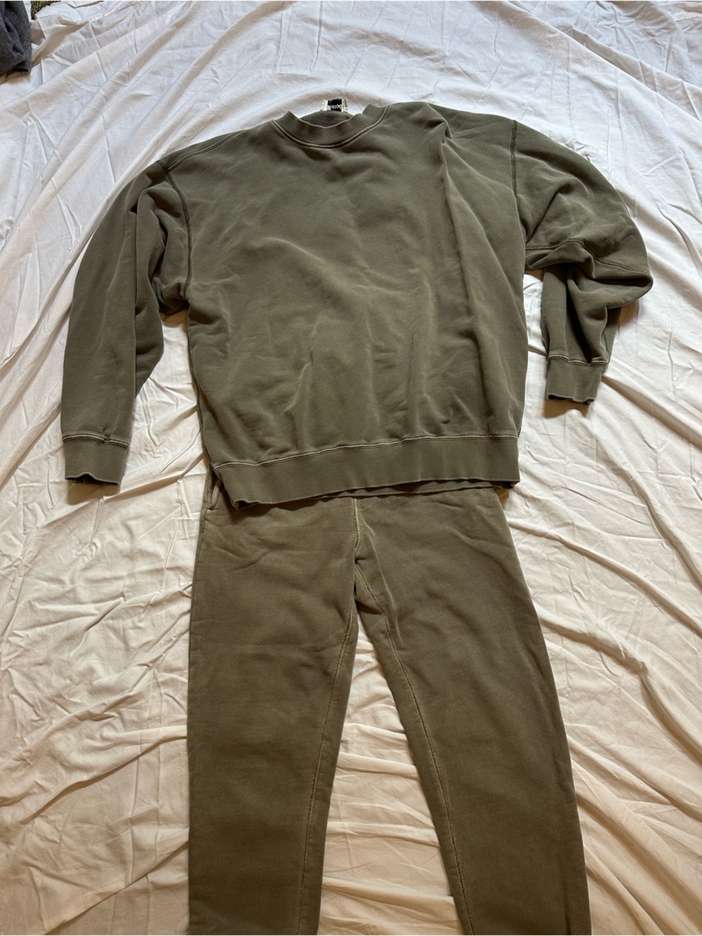 Elwood Olive Green Sweat Set